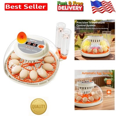 HatchPro Egg Incubator with Advanced Humidity Control for Chickens & Ducks