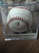 Orlando Cepeda Signed Autograph MLB Baseball HOF ROMLB HOF SF giants AUTO COA 