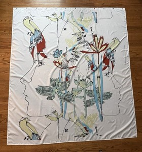 RARE Marimekko Iso Satakieli Shower Curtain Fabric by Maija Louekar 68" x 78"