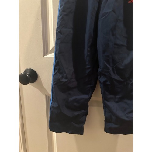 NWOT Adidas Vintage Unisex Kid Navy Windbreaker/Sport Pants with Stripe Size 7 - Picture 4 of 9