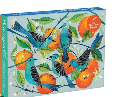 Galison Naranjas 1000 Piece Jigsaw Puzzle Birds & Oranges 20 x27  New Sealed