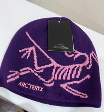 Arc teryx Bird Head Toque Beanie Purple Merino Wool Winter Ski Hat NWT