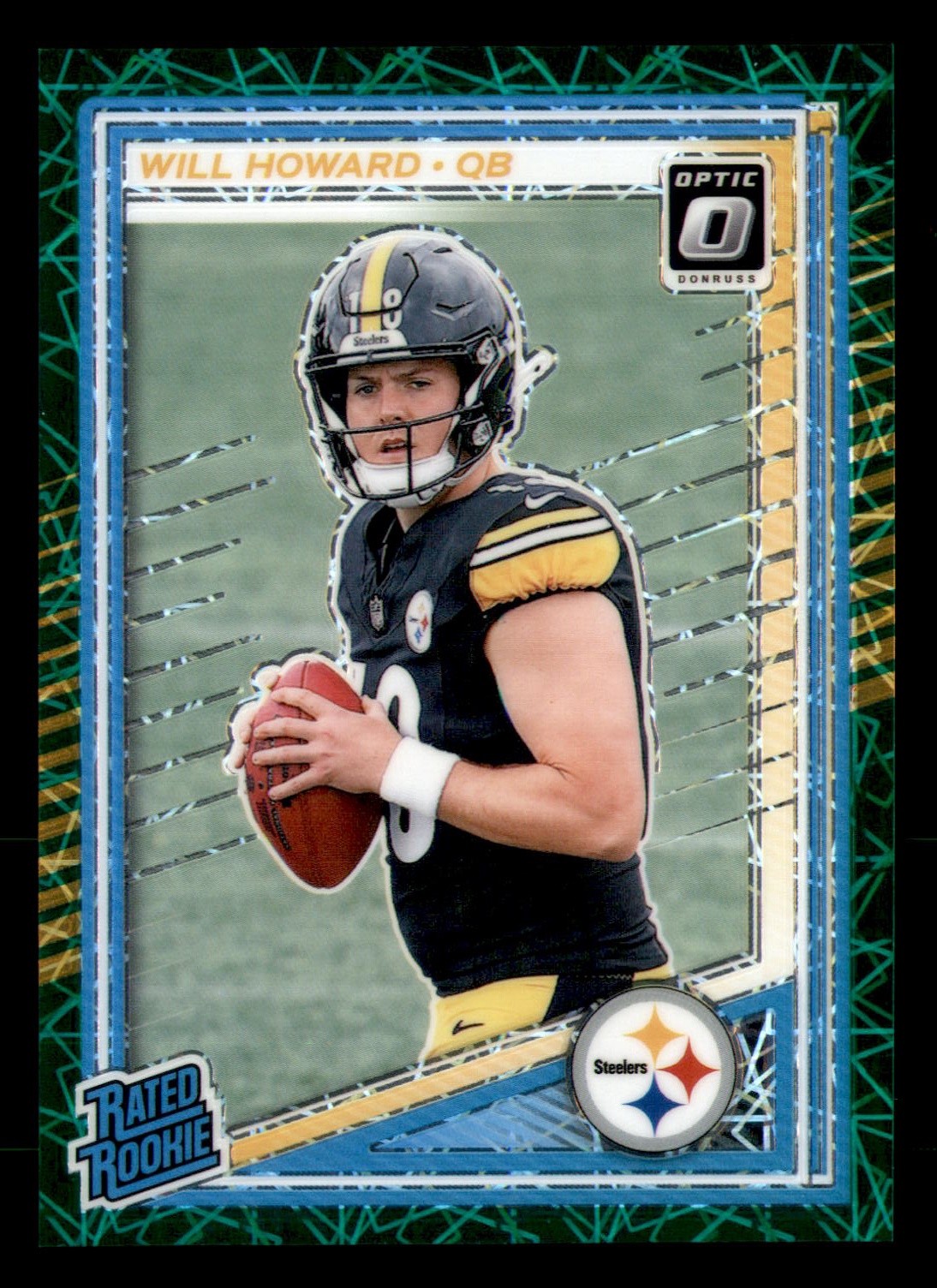 2025 Donruss Optic #233 Will Howard Green Velocity