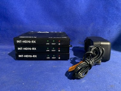 Intelix INT-HD70-RX HDMI HDBaseT HDBT Receiver - Lot of 3 Power On Tested - Read