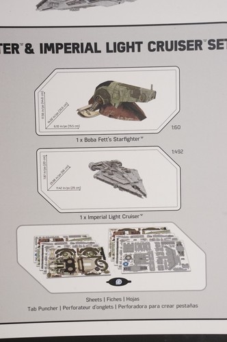 Star Wars Mandalorian SLAVE 1 & IMPERIAL LIGHT CRUISER SET PAPER MODEL Costco - Picture 15 of 15