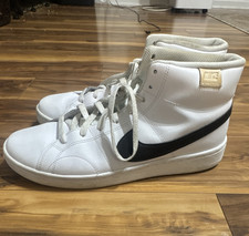 Nike Blazer Mens Mid Top Leather Sneakers Whi...