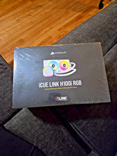 CORSAIR iCUE LINK H100i RGB Liquid CPU Cooler - QX120 RGB Fans - White - SEALED 