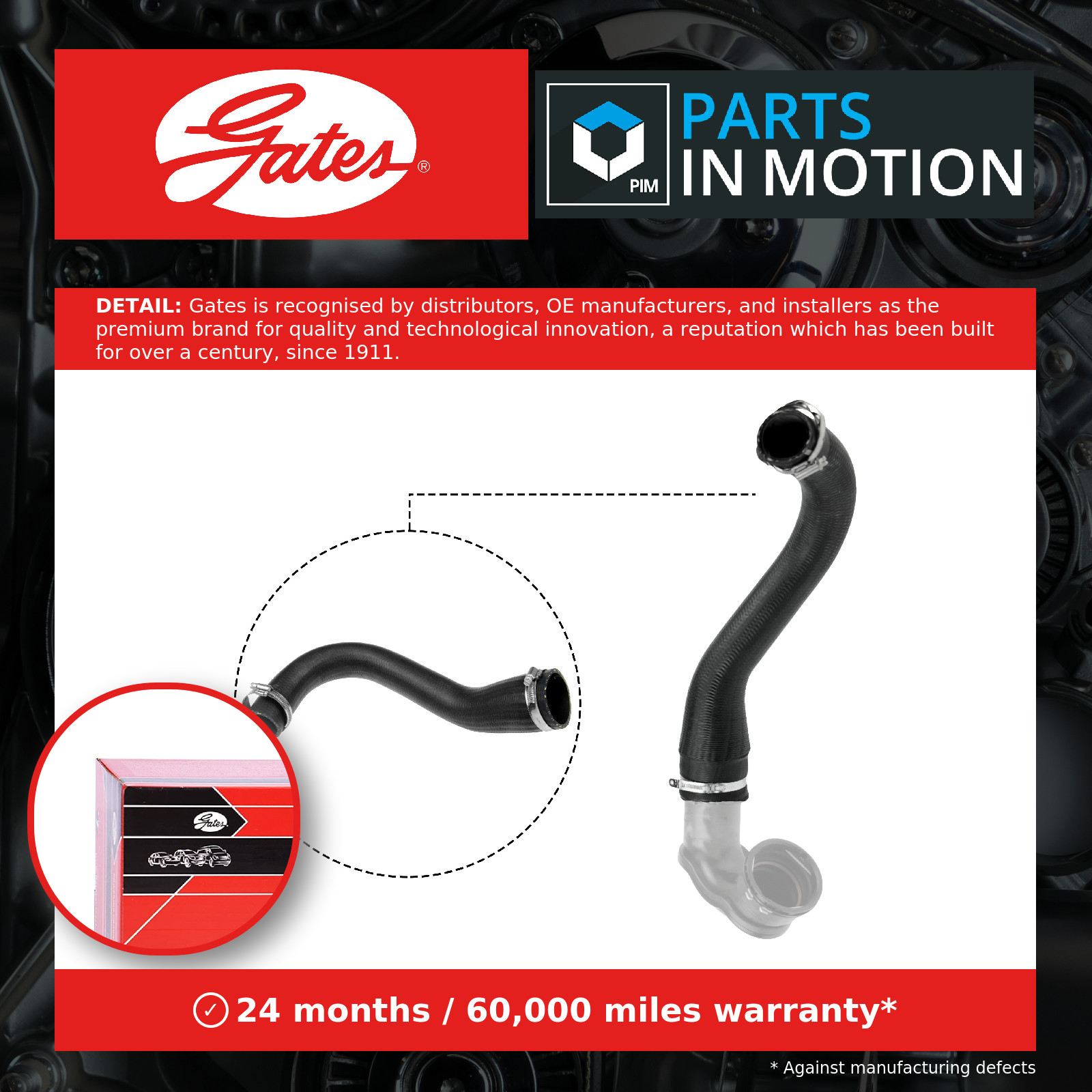 2x ✅Fits GATES-PRZEWODY 09-0174 AIR SUPPLY HOSE TURBO ⭐UK Seller⭐ - Image 12