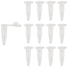 Centrifuge Tubes 200PCS 0.5 Ml Clear Graduated Polypropylene Microcentrifuge Via