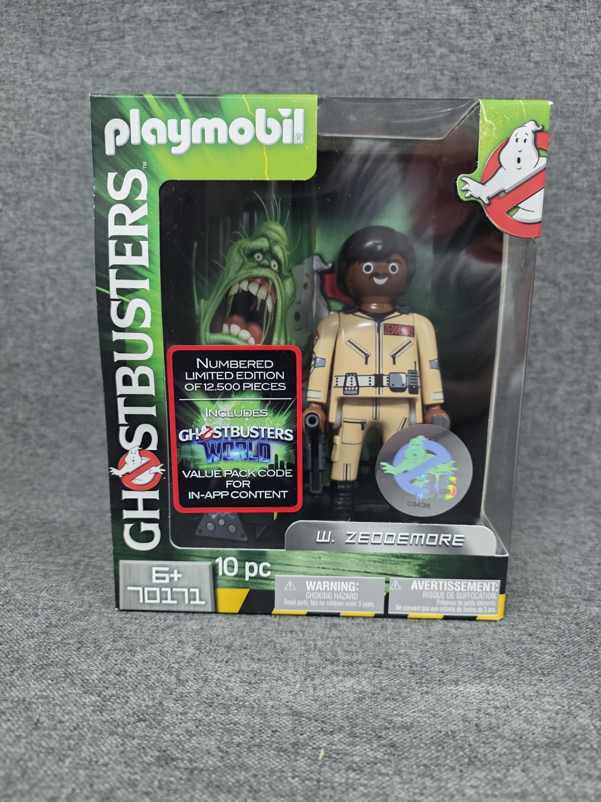 Playmobil Ghostbusters Collectors Edition WINSTON Zeddemore Figure 70171 MOVIE