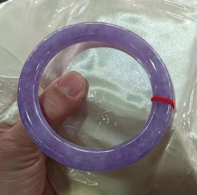 Natural ice Lavender&Purple Myanmar Jade jadeite bracelets bangle 54mm