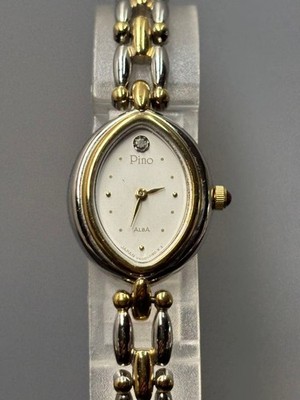 SEIKO ALBA Pino Oval Watch Tested Excellent Condition Stylish