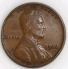 1932 Lincoln Cent Wheat Penny Glossy Brown Good Eye Appeal