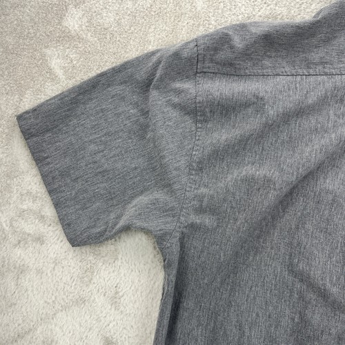ExOfficio Trail Shirt Mens Large Gray Short Sleeve Button Up Outdoor Lightweight - Picture 15 of 16