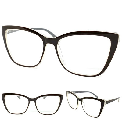 Women's Oversized Modern Retro Cat Eye READING Eye Glasses Readers Frame +1.75
