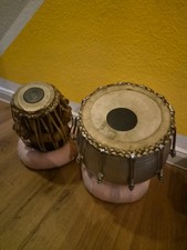 Tablas indische Trommeln, 1gro&szlig;e und 1kl., 2erSet Tabla Trommel Bayan Dayan