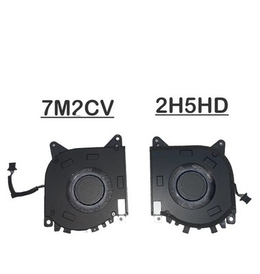 Pair of Dell Alienware X15 R1 RTX30 CPU & GPU Fan 2H5HD 7M2CV 02H5HD 07M2CV PR1