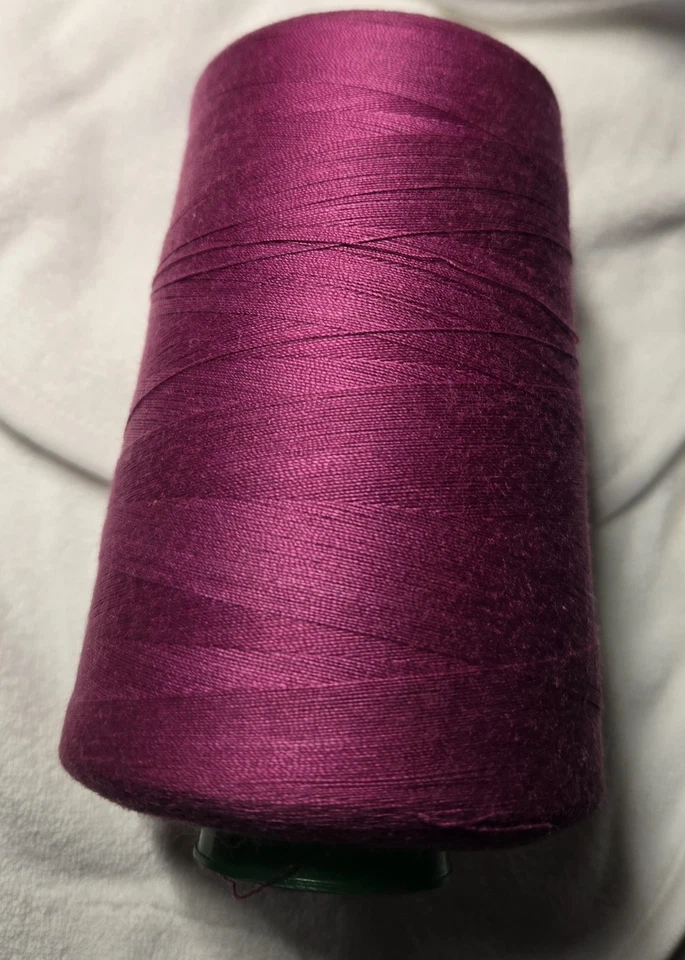 1 SPOOL FUSCHIA #1207 100% SPUN POLYESTER SERGER QUILTING THREAD 6000 YARDS - Image 4 of 4