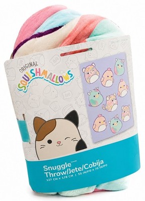 Squishmallows Snuggle Throw Blanket 50 x70  Super Soft Packaging Coming Off