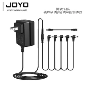 Adaptateur d'alimentation pour pédales de guitare 9V 1.2A Conseil négatif 5 Câbles à chaîne Daisy Way