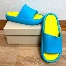 Nwt Beach Slides by J Slides Size 8 Turquoise/yellow NEW