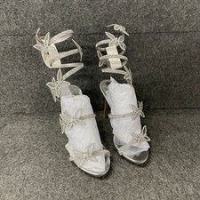 WILD DIVA Berlin-527 Rhinestone Strap Heel Sandals Women's Size 6