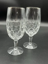 Gorham Lady Anne Platinum Rim Iced Tea Glasses - Set of 2