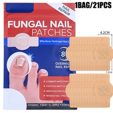 21 Pcs Fungal Nail Patches - Extra Strength Toenail Fungus Treatment Overnight 