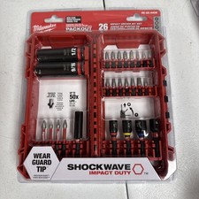 Milwaukee 48-32-4408 SHOCKWAVE  Impact Duty Drive and Fasten Set - 26PC