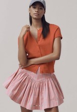 NWT Anthropologie Maeve Basque-Waist Flirty Mini Skirt Skort Size XL