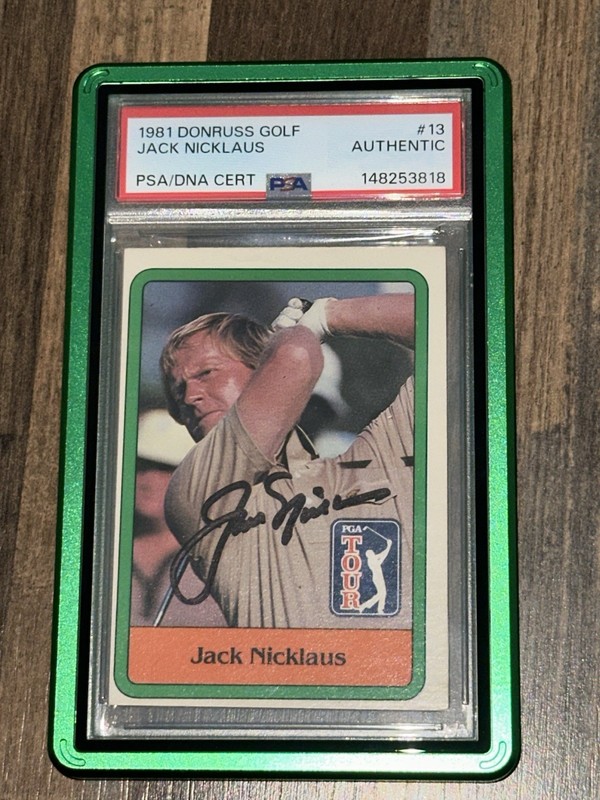Donruss 1981 Donruss Golf Jack Nicklaus #13 RC Signed Auto PSA Authentic RARE