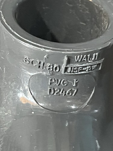 Menge 10 Speere 801-210 D2467 grau PVC T-Stück 1 1/2” x 1 1/2” x 3/4 Neu USA SCH 80 - Bild 4 von 4