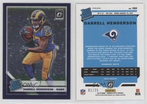 2019 Donruss Optic Rated FOTL Purple Stars Prizm /25 Darrell Henderson Rookie RC