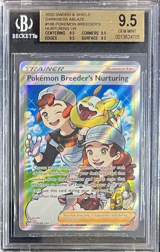 Pokémon Breeder's Nurturing graded BGS 9.5 for sale on eBay