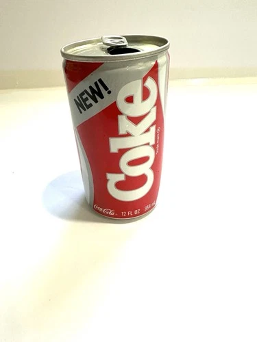 Vintage Coca-Cola “New Coke” Can 12oz 1990s USA Early Formula Empty Clean