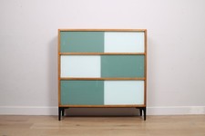 Vintage Mid Century Teak Glass Case Fronted Barristers Low Bookcase Shelves