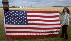 USED 5' X 10' American Flag - Valley Forge Flag Co.   50 Star  MINT