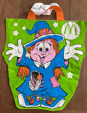 Vintage 90s VINYL McDonalds Witch Halloween Happy Meal Trick Or Treat Bag