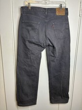 Vintage 1990  s Levi  s 501 Gray Denim Jeans Made In USA Men  s 32x28 READ