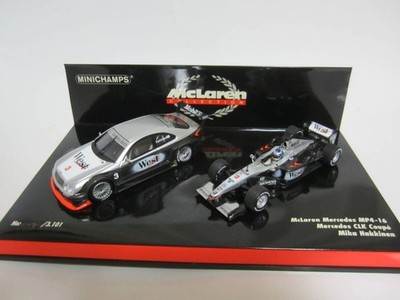 PMA Minichamps 1/43 McLaren MP4/16 & Mercedes Benz CLR 2001 DTM Test Minicar