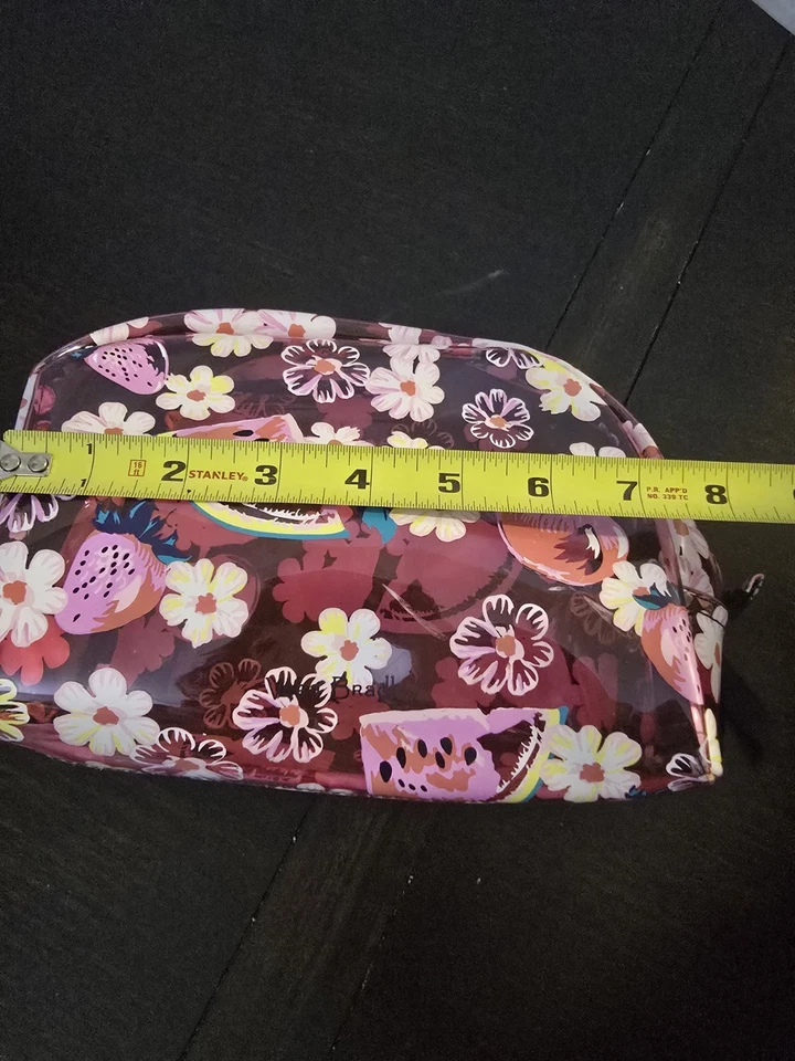 Vera Bradley Rosy Garden Make Up Bag Beach Bag Plastic NWT - Image 4 of 4