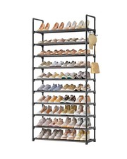 Kitsure Shoe Rack for Closet - 10-Tier Shoe Organizer with Hook... FAST USA SHIP