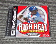 High Heat Major League Baseball 2002 for Playstation PS1 Complete