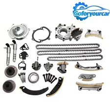 Timing Chain Kit Oil Pump Water Pump VTC Solenoid For 07-16 Cadillac Suzuki 3.6L