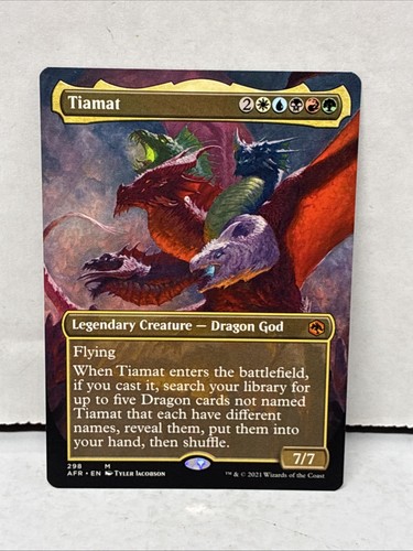 Tiamat (Borderless) Adventures in the Forgotten Realms Regular Non-foil LP/NM