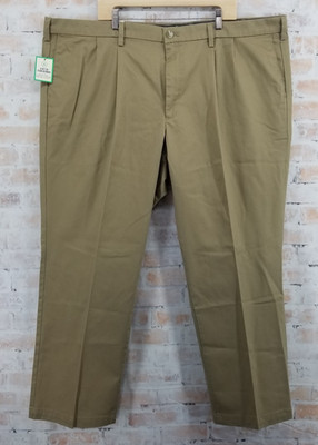 NWT Dockers Signature Khaki Classic Fit Iron Free Pleated Pants Men's 48W x 30L