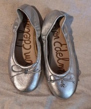 Sam Edelman Women's Felicia Ballet Flat - Silver - Size 5