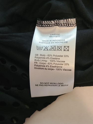 Bench schwarz perforiertes Damen Top klein gefüttert neu ohne Etikett - Bild 5 von 9