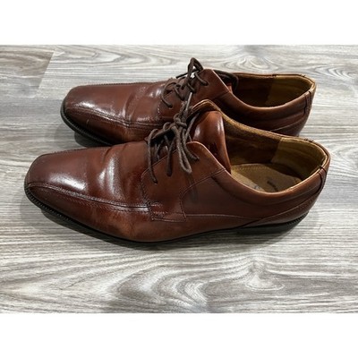 Florsheim Men's 10.5 EEE Shoes Brown Leather Lace Up Classis Dress Shoes