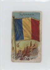 1910-11 ATC Flags of all Nations Tobacco T59 Recruit Red Back Romania 0l4h